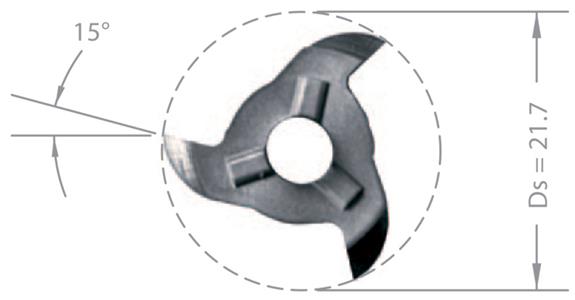 Karb. břit. destička MINI-MILL Z22.0185.02 AL 41F/TiAlN pro držák ZH22 č. 17580