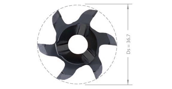Karb. břit. destička MINI-MILL Z637.0150.01 AL 41F/TiAlN pro držák ZH22 č. 17580