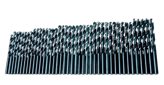 Sada spirálových vrtáků, volné 24 ks, HSS-E, broušené 1–10,5mm, v kroku po 0,5mm