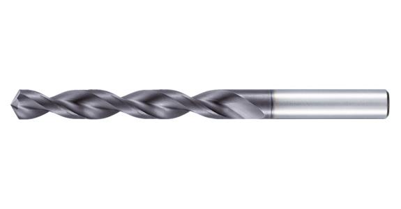 Twist drill bit HSS-E-Co8 AG-coated DIN 338 118° tip angle 5xD dia. 10.7 mm
