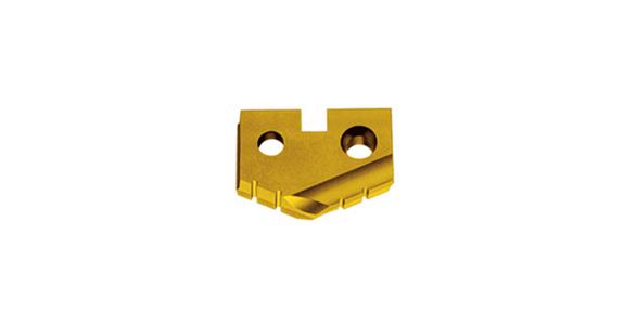 Multiplex indexable insert with chip breaker groove HSS-E-PM+TiN 13.50 mm