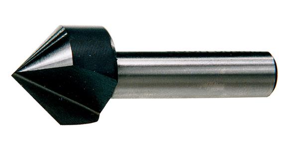 Countersink drill + deburrer 90° straight shank single-flute HSS-E dia. 12 mm