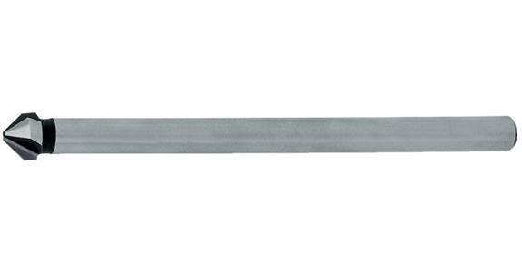 Cntrsnk drill + deburr. tool 90° str shank L=100 mm 3-fl HSS dia. 16.5 mm