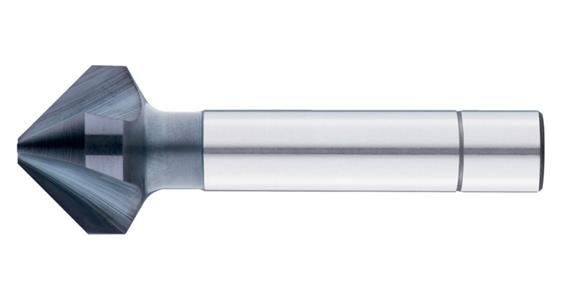 Precision countersink drill 90° HSS-E Alunit DIN 335 uneven pitch dia. 12.4 mm