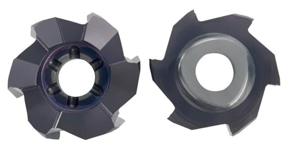 Reamer head 19 mm through-bores steel+VA for polygonal shaft 13535103+104