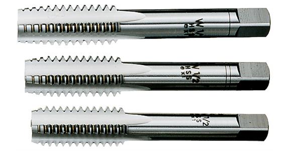 Hand tap set DIN 352 3 pieces HSS BSW 1/2