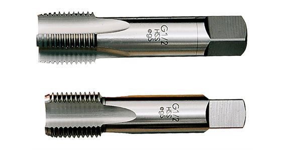 Hand tap set 2 pieces DIN 5157 HSS G 3/8