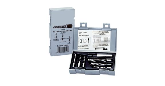 Sada kombinačních závitníků M DIN 3126 1xD HSS M3–M10, 7 ks v boxu