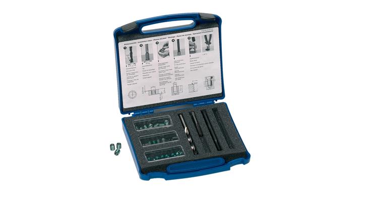1014810106 Opravné sady HeliCoil plus, 60 vložek z nerezové oceli M6 x 9