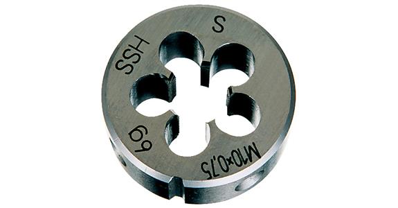 Die, right-cutting DIN EN 22568 with spiral point HSS MF 14 x 1.50