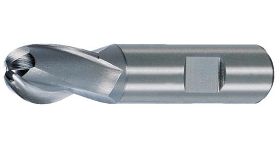 Radius cutter cyl./1835 B short, 2 cutting edges, centre cutting HSS-E 2.0 mm