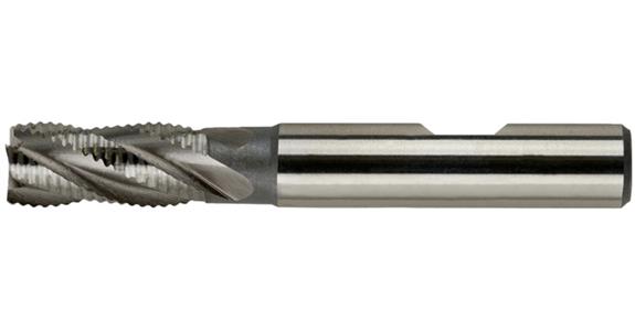 End rough. mill cyl. DIN 844 B type HR short 4 cutt. edges c-cut HSS-E 10 mm