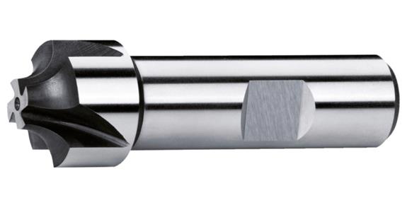 Radius cutter cyl./1835 B DIN 6518 B, 4 cutting edges HSS-E r. 4.5 mm d. 16 mm
