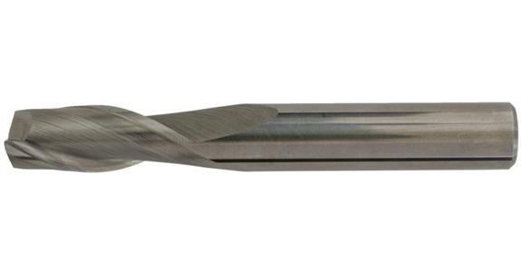 Solid carb. square end mill cyl./6535 HA short 2 cut. edges C-cut P20-K40 16 mm