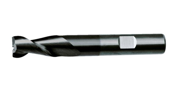 SC square end mill cyl./6535 HB long 2 cutting edges C-cut P20-K40/TiAIN 3 mm