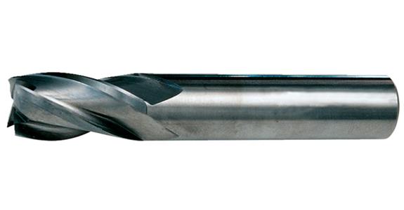 Solid carb. square end mill cyl./6535 HA short 4 cut. edges C-cut P20-K40 16 mm