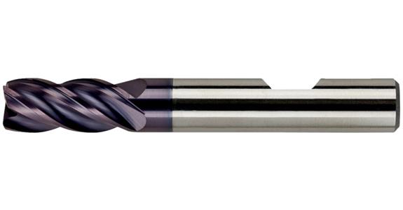 SC HPC torus milling cutter G2 TiAlN 35/38° normal HB shank T=4 dia. 10 R1.0