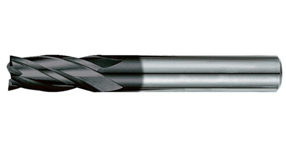 SC square end mill cyl./6535 HA long 4 cut. edges C-cut P20-K40/TiAIN 4 mm