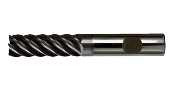 SC end mill cyl./6535 HB DIN 6527 extra long 8 cut. edges P20-K40/TiAlN 20 mm