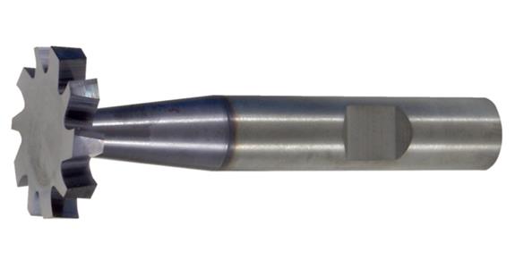 SC keyway cutter DIN 6535 HB 8 cutting edges Alcrona-coated 13.5x2.0 mm