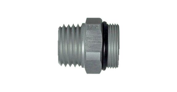 Závitová přípojka hliníkové hadice chladicí kapaliny 1/4“ NPT