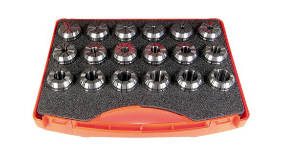 Collet chuck set ER 11/4008 E bore 1-7 mm 13 pieces