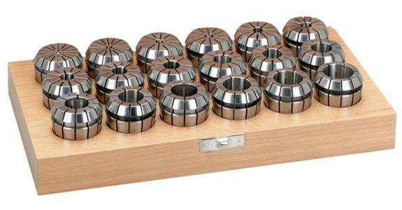 Precision collet chuck set GERC 20-B/428 E hole 2-13 mm 12 pieces