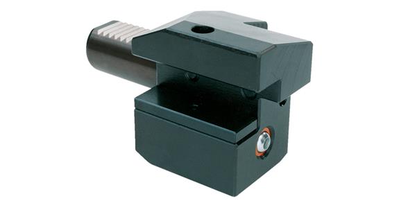 Square longitudinal mount, shank dia. 40 mm, left, shape C4, DIN 69880, part 4