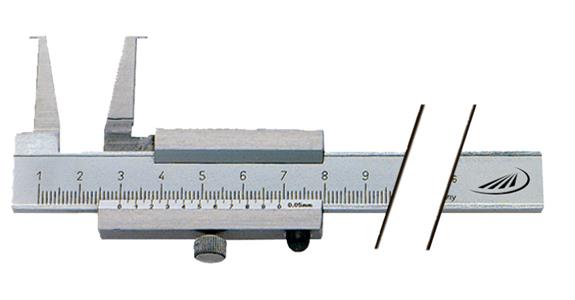Posuvná měřítka na vnitřní drážky PREISSER, INOX, 20-160 mm