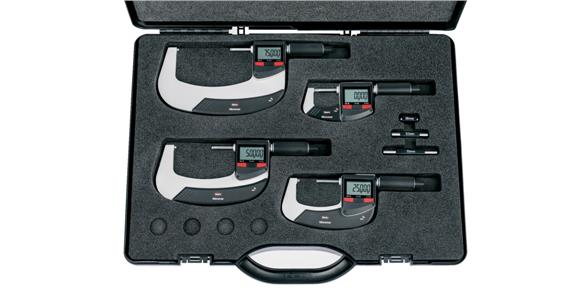Digital micrometer set Micromar 40 EWR measuring range 0-100 mm