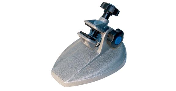 Micrometer base stand, adjustable clamping jaws from cast iron