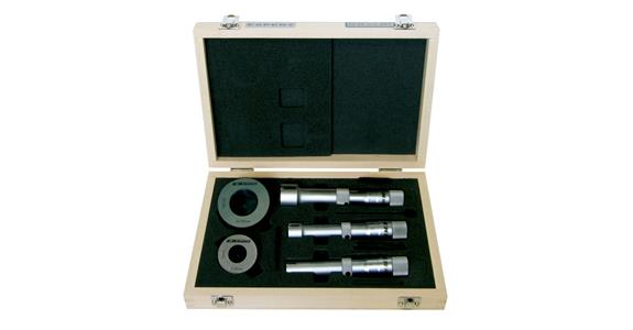Precision 3-point internal micrometers XT set in case, + rings MR 10-20 mm