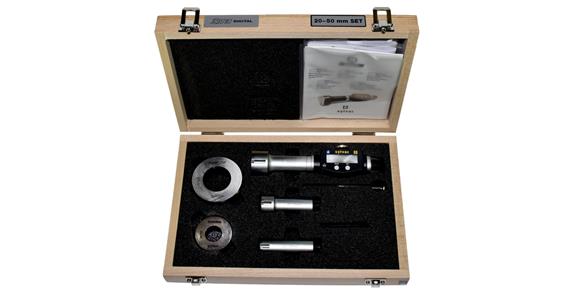 Digital 3-point internal micrometer set XT3D IP67 PROXIMITY in case MR 50-100 mm