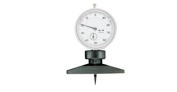 Depth gauge with dial gauge and bridge reading 0.01 mm MR 10 mm