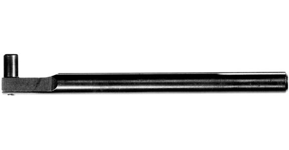 Clamping shank for lever gauge probe cyl. dia. 6 mm L=80 mm