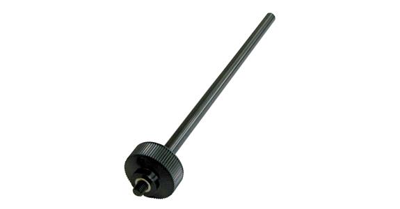 Ext. dia. 8 x 200 mm male + female thread M6 with knurls, zn-pltd black