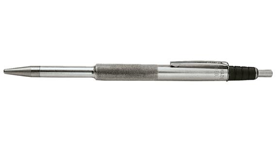 Carb. scriber, straight can be sharpened with clip L=165 mm
