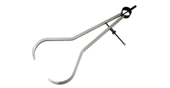 Precision spring outside calliper L=200 mm, extra strong, angular arms