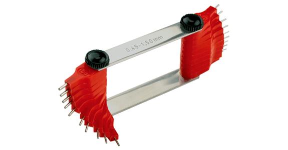 Nozzle gauge (hole gauge) 16 pins MR 1.50-3.0 mm