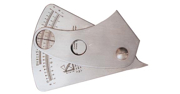 Fillet weld gauge DPB reading 0.1 mm rust-proof in bag