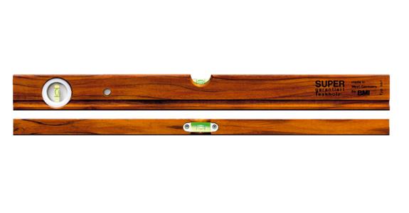 Hardwood spirit level oiled measuring accuracy 1.0 mm/m length 500 mm