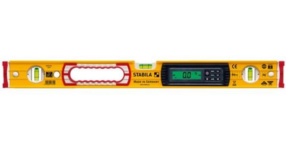 Electronic spirit level length 800 mm hold function 2 levels acc. 0.5mm/m