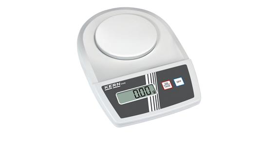 Laboratorní váha KERN EMB 600-2, rozsah 0–600 g, 0,01 g, úhlop. váž. des. 105 mm