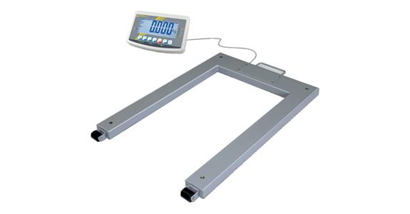 Pallet scales UFB 1.5T0.5M LC display reading 500 g max. weighing range 1500 kg