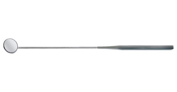 Inspection mirror with metal handle L=210 mm dia. 30 mm, with protective case