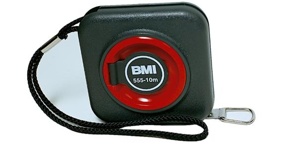 Capsule roll tape measure mm grad. on one side steel tape painted 10 mm L=10 m