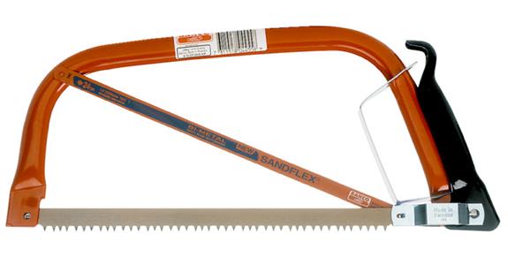 Metal saw bow with saw blade for 300 mm saw blade length steel pipe frame