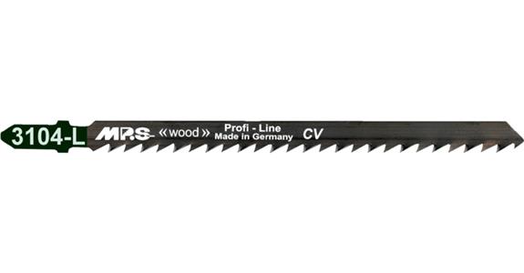 Jigsaw blade long for wood pack=5 pcs effective length 110 mm 6 tpi