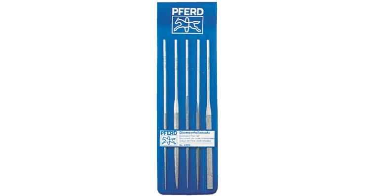 1041490101 Sada diamantových jehlových pilníků PFERD, vel. zrn D 126, 5 kusů