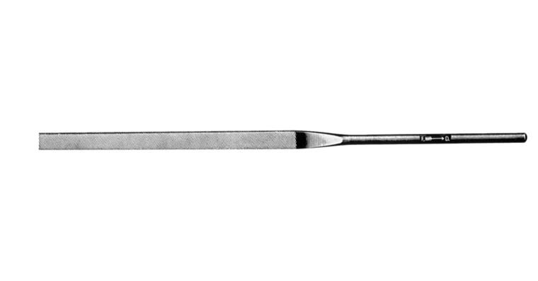 1041574101 Přesný jehlový pilník, plochý, délka 140 mm, sek 1